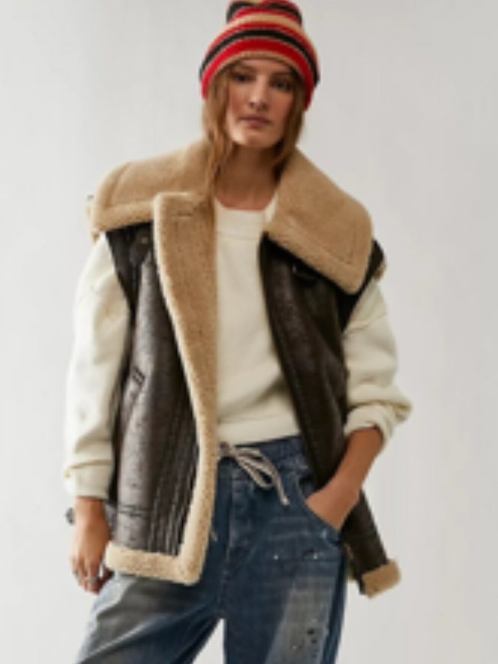 NWT Free People Bad Habits Cozy Vest Medium - Picture 12 of 15